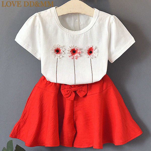 love dd&mm girls sets summer children's clothing girls three-dimensional flower short sleeve t-shirt+fashion shorts set 210715, White
love dd&mm girls sets summer children's clothing girls three-dimensional flower short sleeve t-shirt+fashion shorts set 210715, White