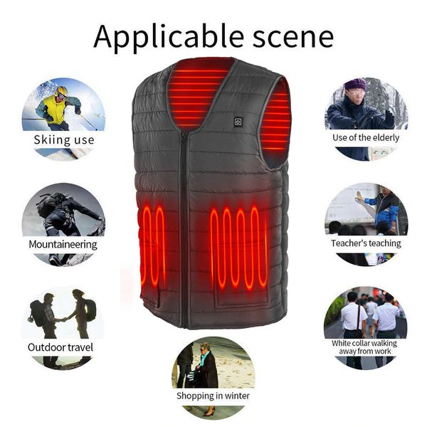 3 gears adjustable winter smart heated cotton vest usb heating jacket outdoor camping fishing skiing hunting warm clothes, Black;green
3 gears adjustable winter smart heated cotton vest usb heating jacket outdoor camping fishing skiing hunting warm clothes, Black;green