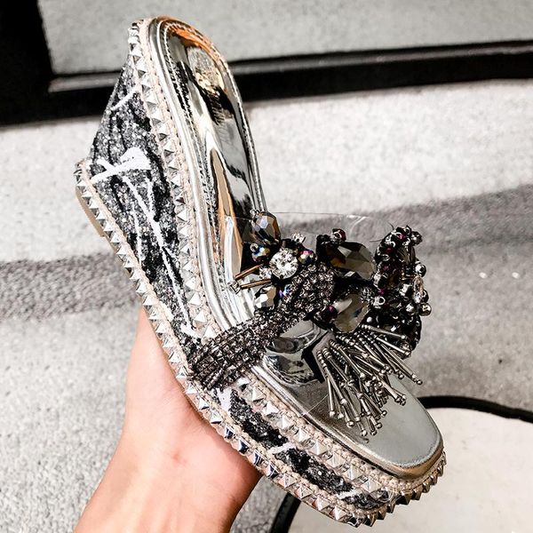 new 10cm high-heeled women sandals wedges heels women pumps shoes, Black