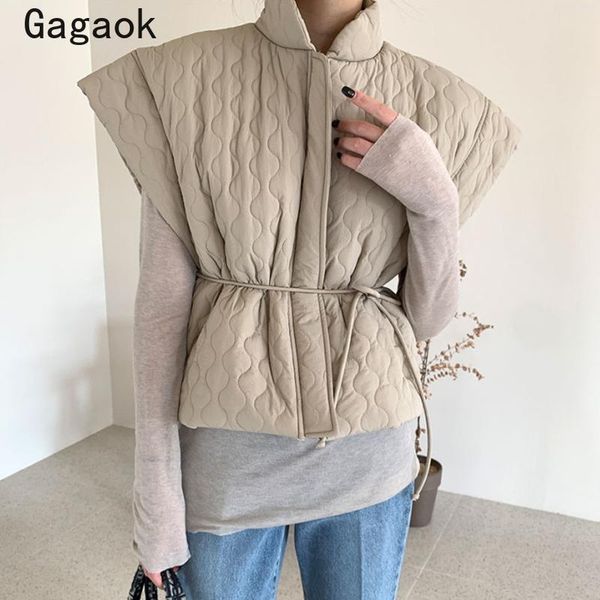 gagaok korean simple thick women vest 2021 winter new short argyle office lady o-neck zipper outwear slim warm chic wild vests, Black;white
gagaok korean simple thick women vest 2021 winter new short argyle office lady o-neck zipper outwear slim warm chic wild vests, Black;white