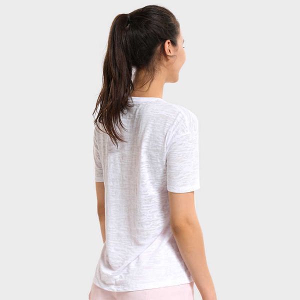 l-036 split back hollow out women's yoga outfits quick drying breathable casual sports blouse running fitness loose thin short sleeve, White;red
l-036 split back hollow out women's yoga outfits quick drying breathable casual sports blouse running fitness loose thin short sleeve, White;red