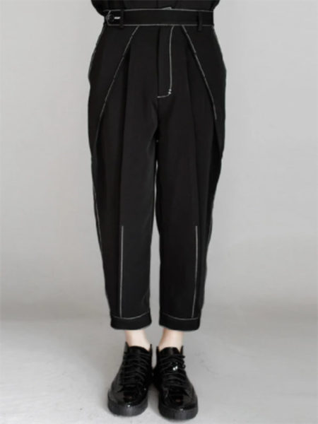 men's pants nine-minute casual straight spring and autumn black relaxed handsome personality car sewing design
men's pants nine-minute casual straight spring and autumn black relaxed handsome personality car sewing design