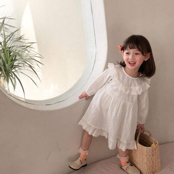 girls court style white dress 2021 spring korean princess dress fashionable long-sleeve fairy children, Red;yellow
girls court style white dress 2021 spring korean princess dress fashionable long-sleeve fairy children, Red;yellow