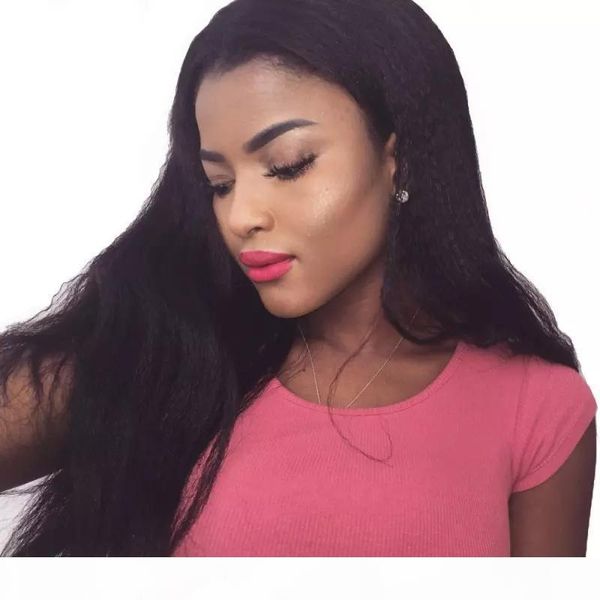 13x6 lace front human hair wigs glueless for black women italian yaki straight virgin brazilian coarse yaki 13x6 deep part lacefront wig, Black;brown
13x6 lace front human hair wigs glueless for black women italian yaki straight virgin brazilian coarse yaki 13x6 deep part lacefront wig, Black;brown
