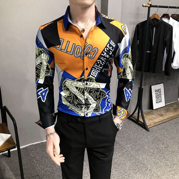 british style new leopard spring thin print apartment shirts for men's clothes 2021 club/streetwear tuxedo long sleeve 3xl-m 8a48, White;black
british style new leopard spring thin print apartment shirts for men's clothes 2021 club/streetwear tuxedo long sleeve 3xl-m 8a48, White;black
