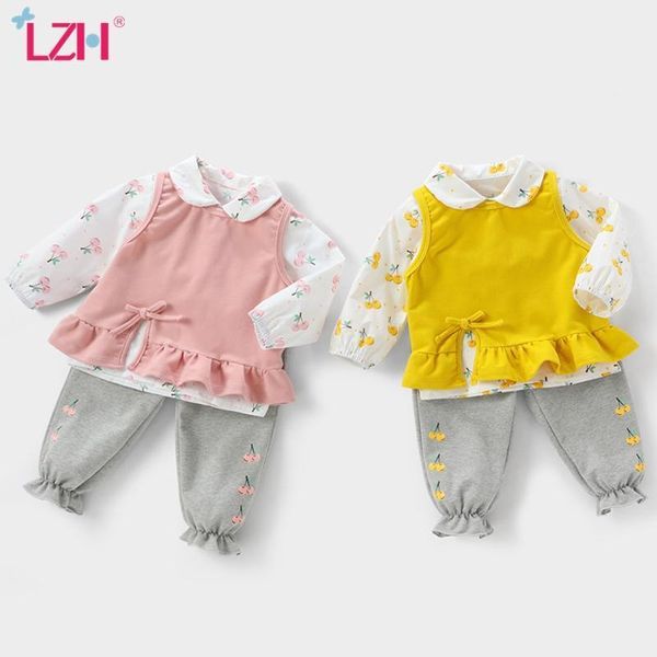 clothing sets lzh childrens girls outfits set 2021 baby pure color vest+printting t-shirt + sports pants 3pcs 1-5 years, White
clothing sets lzh childrens girls outfits set 2021 baby pure color vest+printting t-shirt + sports pants 3pcs 1-5 years, White