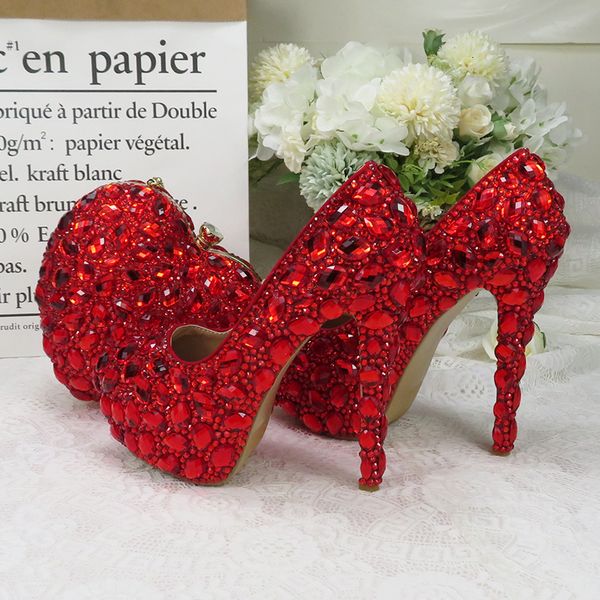 baoyafang red crystal womens wedding matching bags ladies party high heels shoes big size 34-43 8jtf, Black
baoyafang red crystal womens wedding matching bags ladies party high heels shoes big size 34-43 8jtf, Black