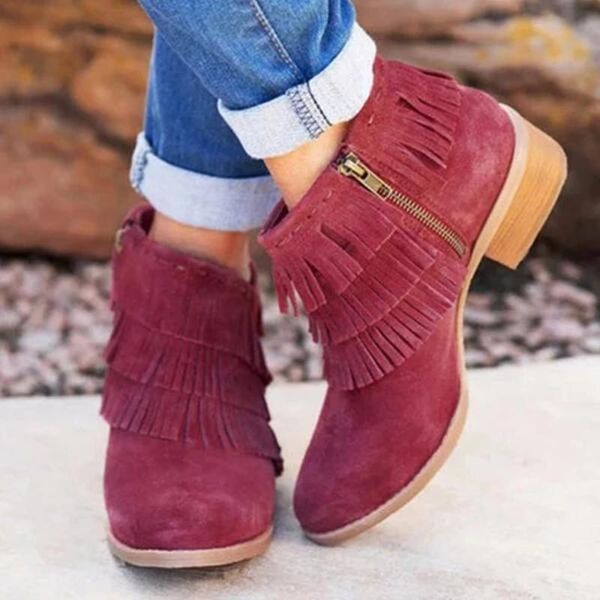 boots 2021 women female tassel winter waterproof warm ankle thick heel ladies shoes woman fur botas mujer, Black
boots 2021 women female tassel winter waterproof warm ankle thick heel ladies shoes woman fur botas mujer, Black