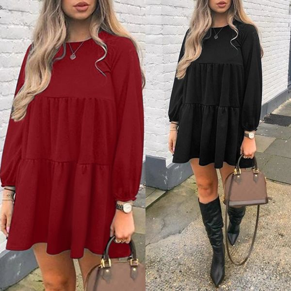 casual dresses dresses puff sleeve mini dress fashion women's spring sundress short vestidos female o neck robe plus siz updl, Black;gray
casual dresses dresses puff sleeve mini dress fashion women's spring sundress short vestidos female o neck robe plus siz updl, Black;gray