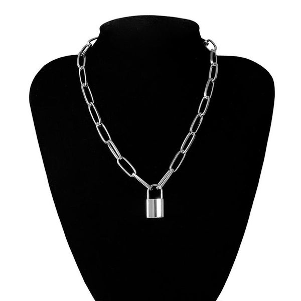 pendant necklaces creative elegant lock shaped geometric fashion padlock ladies necklace for men women charms punk jewelry gifts, Silver
pendant necklaces creative elegant lock shaped geometric fashion padlock ladies necklace for men women charms punk jewelry gifts, Silver
