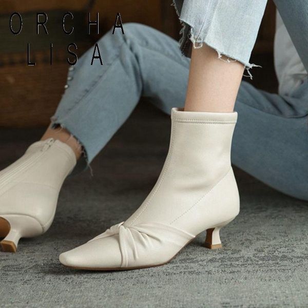boots 2021 female ankle low heel stretched fabric elastic shoes zipper pointed toe spring autumn party footwear, Black
boots 2021 female ankle low heel stretched fabric elastic shoes zipper pointed toe spring autumn party footwear, Black