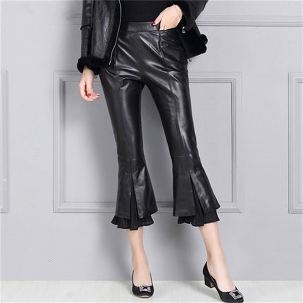 2021 skinny lambskin printing trousers with a high female waist kp10 ldfb, Black;white
2021 skinny lambskin printing trousers with a high female waist kp10 ldfb, Black;white