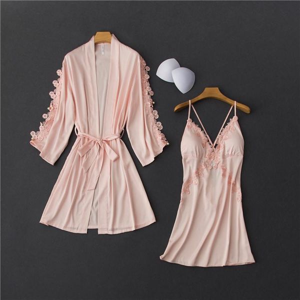 women's sleepwear daeyard women robe & gown sets lace sleep lounge cross straps pijama ladies floral appliques nightwear bathrobe night, Black;red
women's sleepwear daeyard women robe & gown sets lace sleep lounge cross straps pijama ladies floral appliques nightwear bathrobe night, Black;red