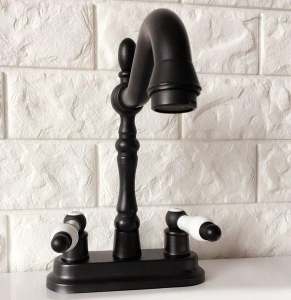 bathroom sink faucets 4" 2 hole deck-mount oil rubbed brass two handle kitchen basin faucet cold mixer taps swivel spout 360' dhg0
bathroom sink faucets 4" 2 hole deck-mount oil rubbed brass two handle kitchen basin faucet cold mixer taps swivel spout 360' dhg0