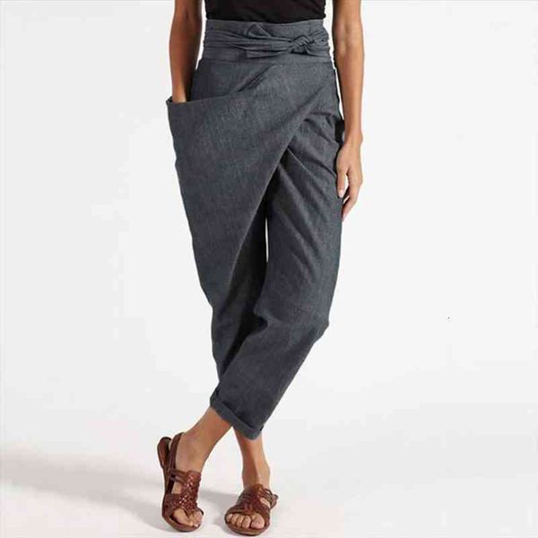 women solid color irregular pockets fashion streetwear high waist casual pants cropped narrow pants stylish capris, Black;white
women solid color irregular pockets fashion streetwear high waist casual pants cropped narrow pants stylish capris, Black;white