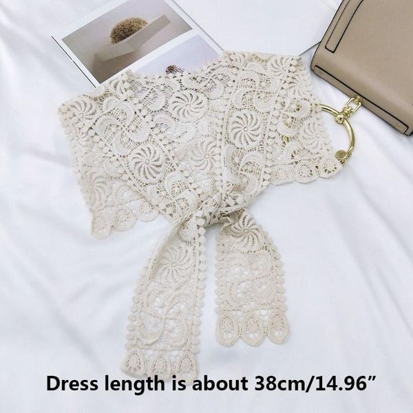 bow ties f42a women hollow out floral lace big shawl wrap fake collar crochet tie knot front cotton scarf decorative short poncho cape, Black;gray
bow ties f42a women hollow out floral lace big shawl wrap fake collar crochet tie knot front cotton scarf decorative short poncho cape, Black;gray