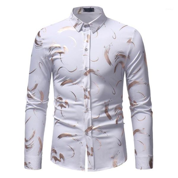 mens casual button down dress shirts chemise homme 2020 fashion shiny white floral printed long sleeve shirt men business shirt1, White;black
mens casual button down dress shirts chemise homme 2020 fashion shiny white floral printed long sleeve shirt men business shirt1, White;black