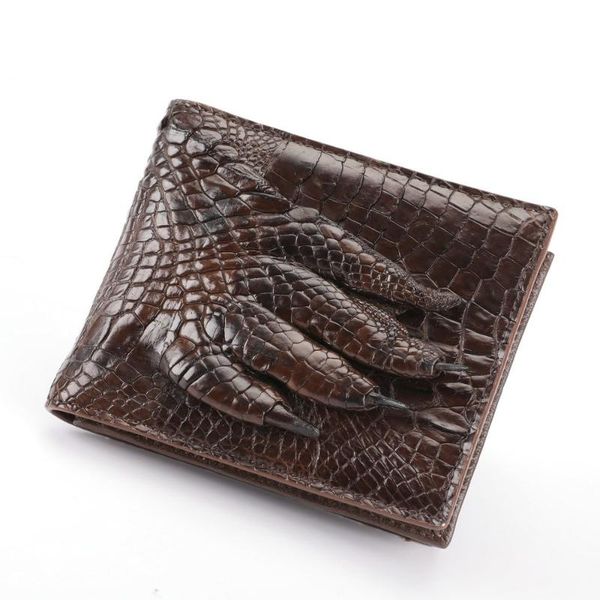 wallets crocodile leather wallet men's designer short business leisure card bag with claw personalized coin purse hombres carteras, Red;black
wallets crocodile leather wallet men's designer short business leisure card bag with claw personalized coin purse hombres carteras, Red;black