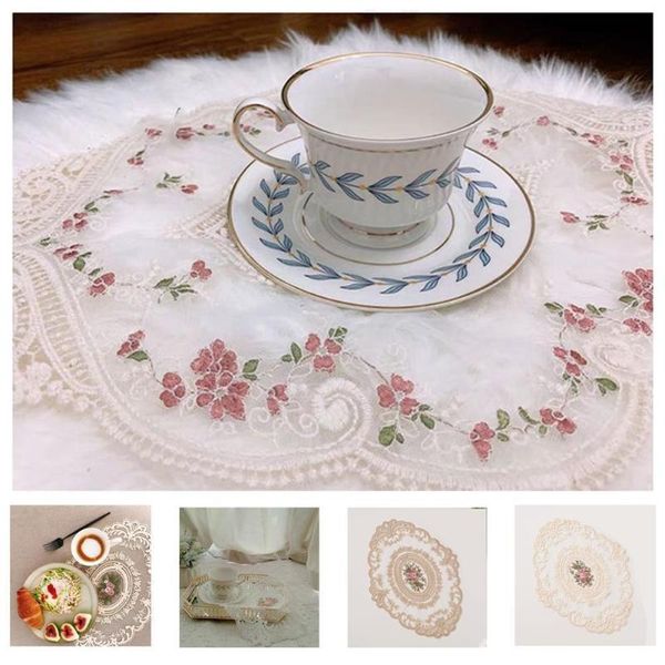 mats & pads lace insulation plate mat anti-scald table embroidery european craft style dining pad placemat v9g3
mats & pads lace insulation plate mat anti-scald table embroidery european craft style dining pad placemat v9g3