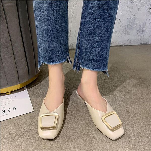 sandals square buckle slippers women's outer wear 2021 fashion casual shoes muller and half-drags, Black
sandals square buckle slippers women's outer wear 2021 fashion casual shoes muller and half-drags, Black