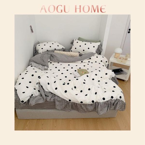 bedding sets aoguhome 100% cotton set luxury 3pc/4pcs yellow and purple plaid polka dot gentle quilt cover sheet pillowcase
bedding sets aoguhome 100% cotton set luxury 3pc/4pcs yellow and purple plaid polka dot gentle quilt cover sheet pillowcase