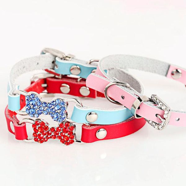 lovely cowhide leather pet dog cat puppy collar crystal bone necklace with rhinestone buckle chihuahua dachshund mascota
lovely cowhide leather pet dog cat puppy collar crystal bone necklace with rhinestone buckle chihuahua dachshund mascota