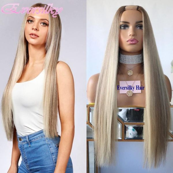 lace wigs silky straight glueless u part platinum blonde human hair for women with clips 180 density 13x4 front, Black;brown
lace wigs silky straight glueless u part platinum blonde human hair for women with clips 180 density 13x4 front, Black;brown