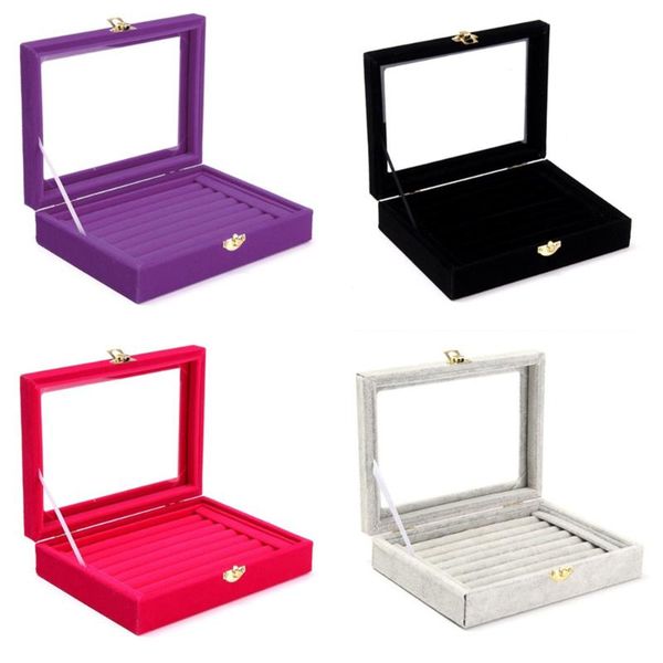 storage boxes & bins 2021 fashion velvet glass jewelry ring display organizer box tray holder earring case for lyweds gifts package
storage boxes & bins 2021 fashion velvet glass jewelry ring display organizer box tray holder earring case for lyweds gifts package