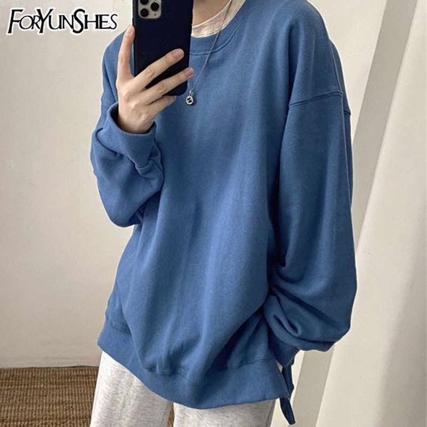 foryunshes woman oversize pullovers loose casual solid pink sweatshirts fashion split korean harajuku clothes spring 210709, Black
foryunshes woman oversize pullovers loose casual solid pink sweatshirts fashion split korean harajuku clothes spring 210709, Black