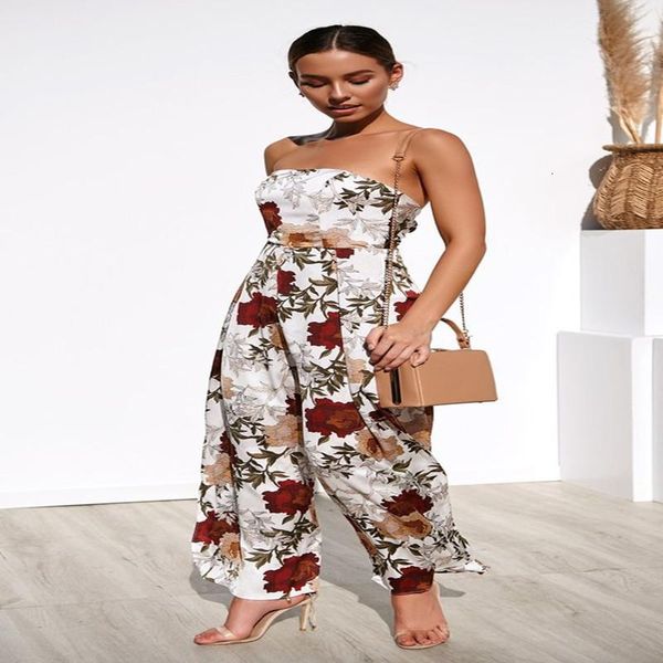women's jumpsuits & rompers strapless feminino summer jumpsuit romper 2021 floral boho beach wide leg long backless, Black;white
women's jumpsuits & rompers strapless feminino summer jumpsuit romper 2021 floral boho beach wide leg long backless, Black;white