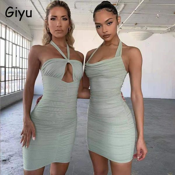 casual dresses giyu club party summer dress women 2021 bodycon halter backless mini hollow out ruched vestidos sundress, Black;gray
casual dresses giyu club party summer dress women 2021 bodycon halter backless mini hollow out ruched vestidos sundress, Black;gray