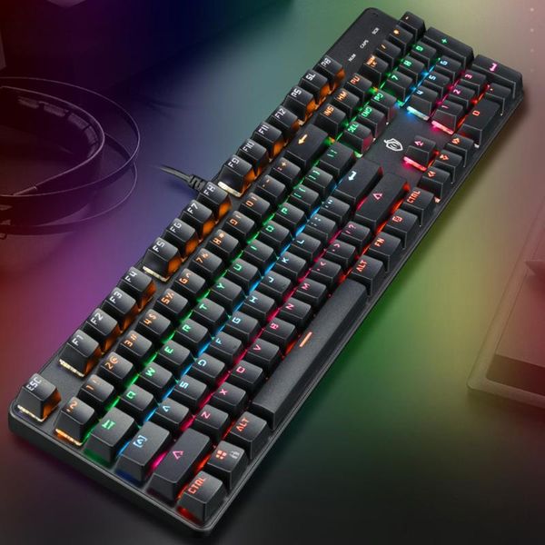 104 keys gaming keyboard illuminated mechanical keyboard usb powered operated for computer lape-sports trip travel rotator
104 keys gaming keyboard illuminated mechanical keyboard usb powered operated for computer lape-sports trip travel rotator