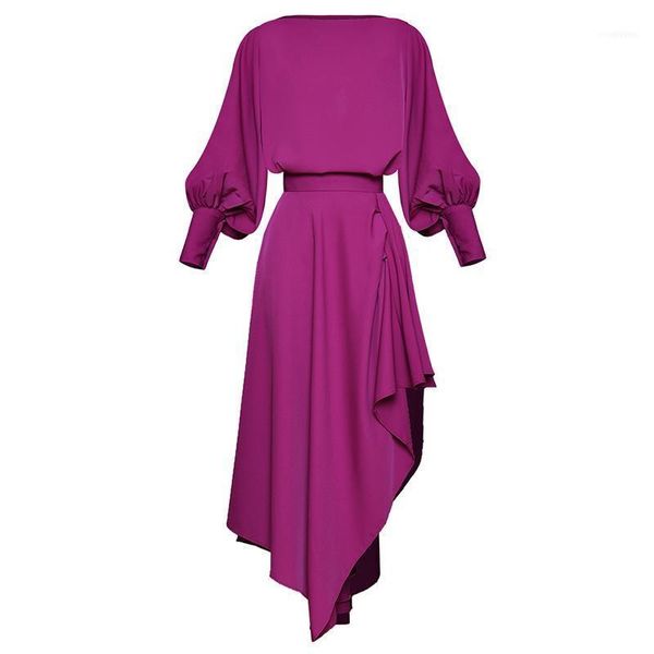 autumn women outfits 2 piece sets lantern long sleeve purple blouse shirt ladies plus size + ruffle asymmetrical skirt1, Gray
autumn women outfits 2 piece sets lantern long sleeve purple blouse shirt ladies plus size + ruffle asymmetrical skirt1, Gray