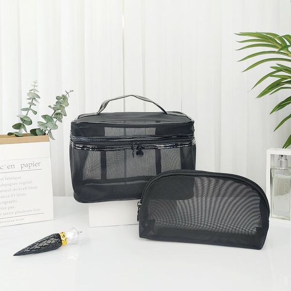 cosmetic bags & cases large-capacity mesh portable multi-function storage makeup bag transparent handbag travel toiletries sand beach
cosmetic bags & cases large-capacity mesh portable multi-function storage makeup bag transparent handbag travel toiletries sand beach