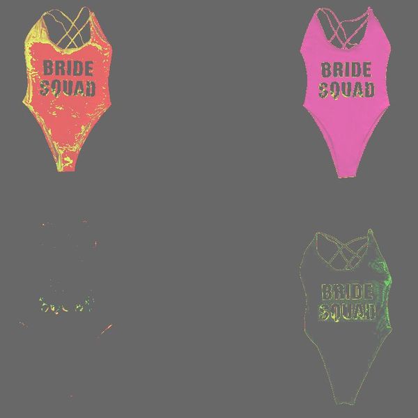 one-piece suits bride squad letter print one piece swimsuit women swimwear bachelor party wedding bathing suit summer beachwear cross back f
one-piece suits bride squad letter print one piece swimsuit women swimwear bachelor party wedding bathing suit summer beachwear cross back f