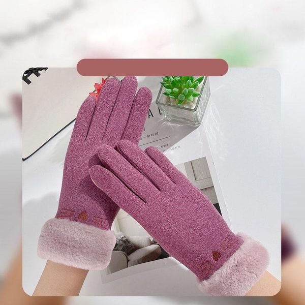 sports gloves fashion glove mittens women's winter plus velvet thick kawaii warm and cold windproof protection touch screen cycling, Black
sports gloves fashion glove mittens women's winter plus velvet thick kawaii warm and cold windproof protection touch screen cycling, Black