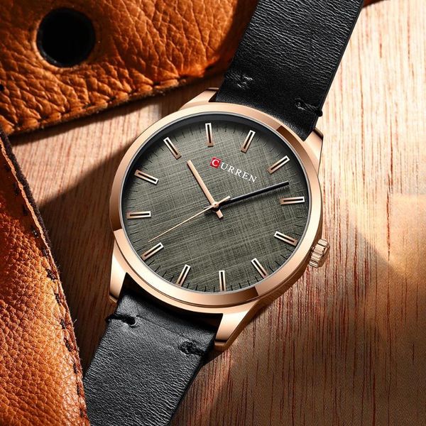 wristwatches curren arrival sport watches men 2021 classic simple leather wristwatch for man business quartz clock relógio masculino, Slivery;brown
wristwatches curren arrival sport watches men 2021 classic simple leather wristwatch for man business quartz clock relógio masculino, Slivery;brown