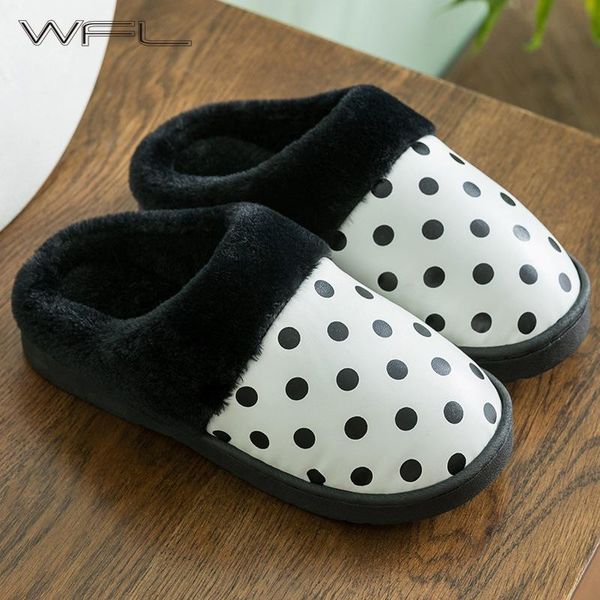 slippers wfl mens shoes pu waterproof warm winter couples home slipper for men indoor thick anti-slip sole cotton, Black
slippers wfl mens shoes pu waterproof warm winter couples home slipper for men indoor thick anti-slip sole cotton, Black