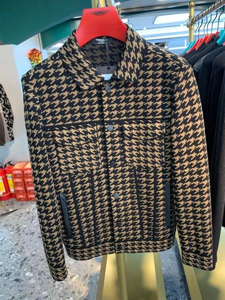 men's jackets rk204 fashion coats & 2021 runway luxury european design party style clothing, Black;brown
men's jackets rk204 fashion coats & 2021 runway luxury european design party style clothing, Black;brown