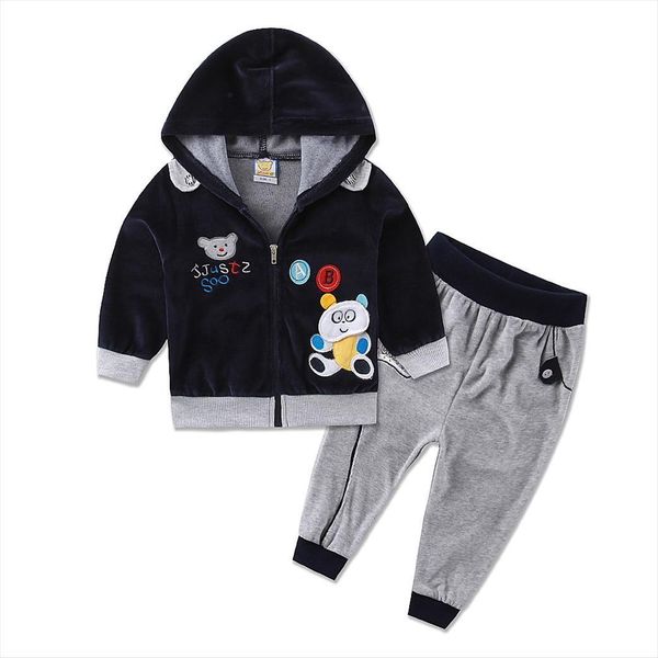 long sleeve coats pants childrens velour 2 pieces sets for 1 to 3 years old kids clothes, White
long sleeve coats pants childrens velour 2 pieces sets for 1 to 3 years old kids clothes, White