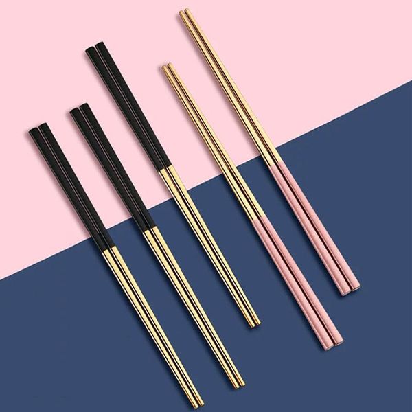 chopsticks stainless steel 304 tableware household anti-slip, mildew moisture-proof metal couple are packed in a pair
chopsticks stainless steel 304 tableware household anti-slip, mildew moisture-proof metal couple are packed in a pair
