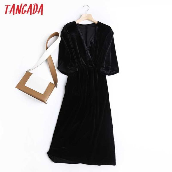 tangada spring fashion women elegant velvet dress loose deep v neck ladies solid midi dress bc20 210609, Black;gray
tangada spring fashion women elegant velvet dress loose deep v neck ladies solid midi dress bc20 210609, Black;gray