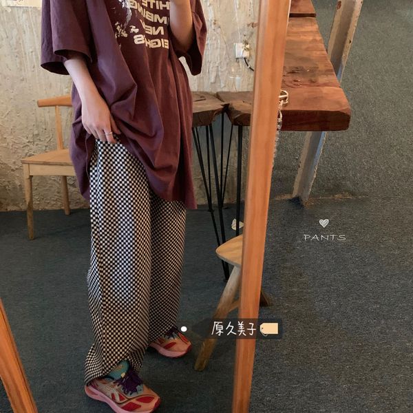 japanese streetwear plaid pants women harajuku checked trousers high waist fashion checkered pants for women wide leg, Black;white
japanese streetwear plaid pants women harajuku checked trousers high waist fashion checkered pants for women wide leg, Black;white