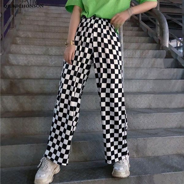 women's pants & capris harajuku streetwear teens casual loose checkered women elastic waist checkerboard wide leg palazzo mujer, Black;white
women's pants & capris harajuku streetwear teens casual loose checkered women elastic waist checkerboard wide leg palazzo mujer, Black;white