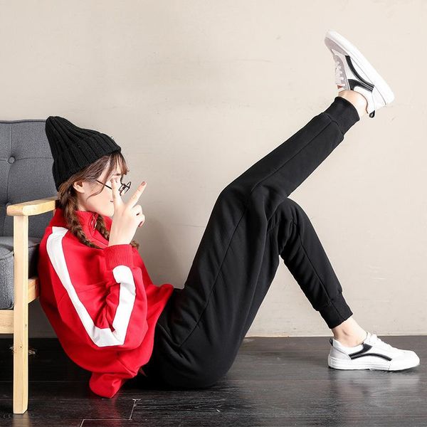 women's pants & capris a fan lang women winter lambskin cashmere warm casual sweat harem sports trousers small leg opening woman's, Black;white
women's pants & capris a fan lang women winter lambskin cashmere warm casual sweat harem sports trousers small leg opening woman's, Black;white