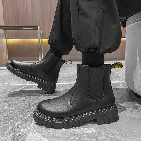 martin winter high british style black chelsea boots men's work clothes fashion shoes middle motorcycle leather
martin winter high british style black chelsea boots men's work clothes fashion shoes middle motorcycle leather
