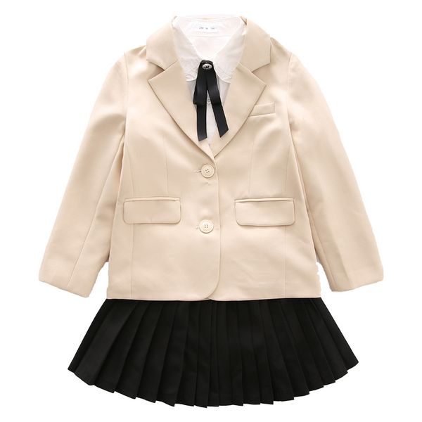 girls small suit 2021 spring and autumn new children jk uniform shirt suits set british wind children's clothing jacket, White
girls small suit 2021 spring and autumn new children jk uniform shirt suits set british wind children's clothing jacket, White