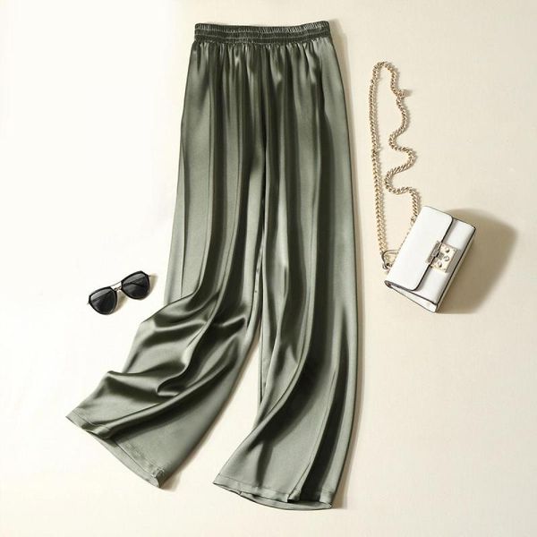 women's pants & capris unireal 2021 summer women wide leg high waist casual trousers streetwear black silk satin elegant long palazzo, Black;white
women's pants & capris unireal 2021 summer women wide leg high waist casual trousers streetwear black silk satin elegant long palazzo, Black;white