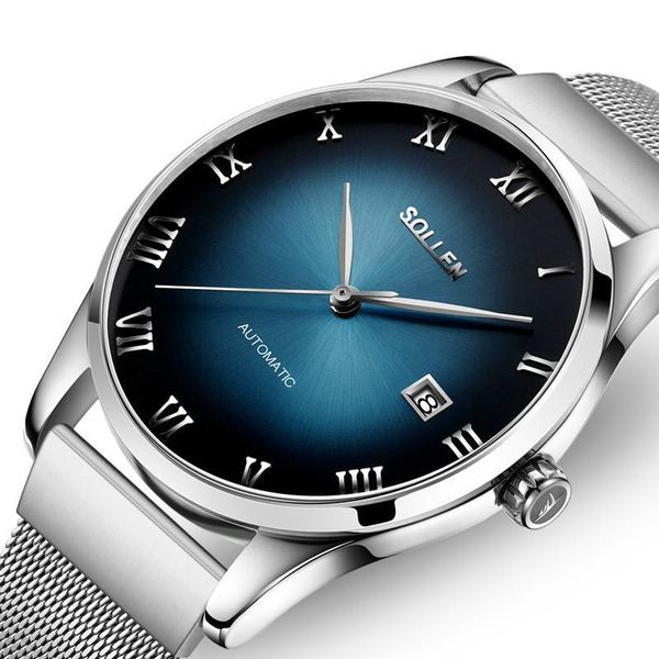 wristwatches fashion casual watch simple automatic mechanical watches waterproof magic men's calendar sports mesh belt sl9012, Slivery;brown
wristwatches fashion casual watch simple automatic mechanical watches waterproof magic men's calendar sports mesh belt sl9012, Slivery;brown