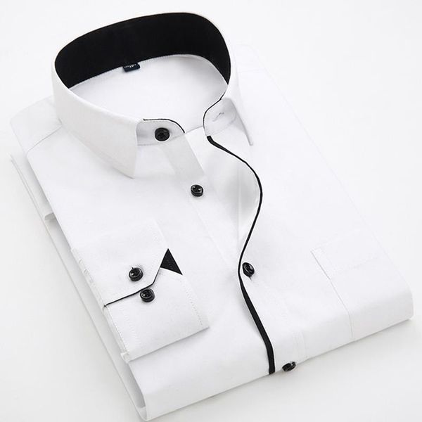 men's casual shirts shirt business models hit color long sleeve s-4xl spring and autumn single breaste buttons for men, White;black
men's casual shirts shirt business models hit color long sleeve s-4xl spring and autumn single breaste buttons for men, White;black